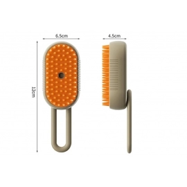 Steamy Dog Brush Electric Spray Cat Hair Brush 3 in1 Dog Steamer Brush for Massage Pet Grooming Removing Tangled and Loose Hair